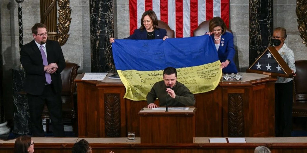 зеленський, сша, конгрес, україна, прапор