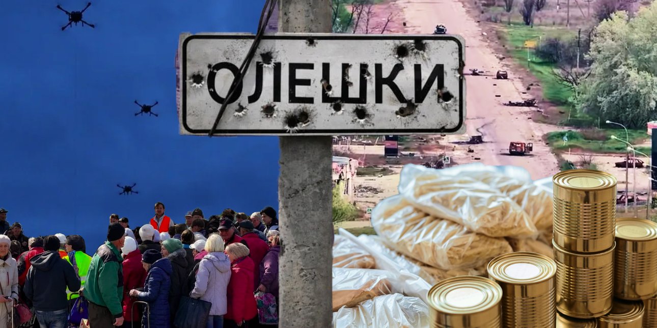 Оккупированные Олешки Херсонской области, где мирные жители остаются без стабильного снабжения и возможности эвакуации