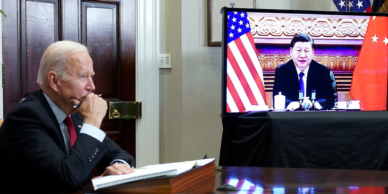 Лідери США та Китаю Джо Байден і Сі Цзіньпін