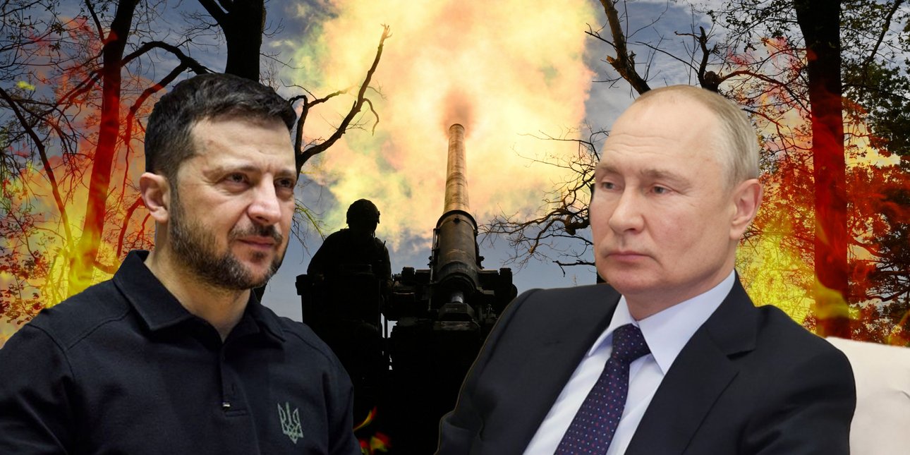 Зеленский и Путин — перемирие