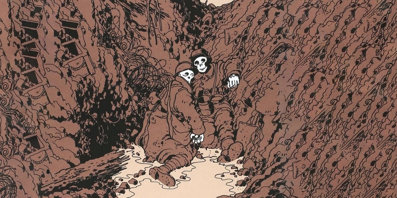 Война, смерть, солдаты, окоп