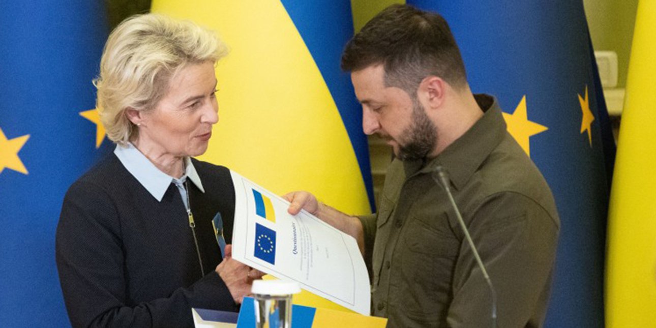 зеленский, дер ляйен, евросоюз, украина