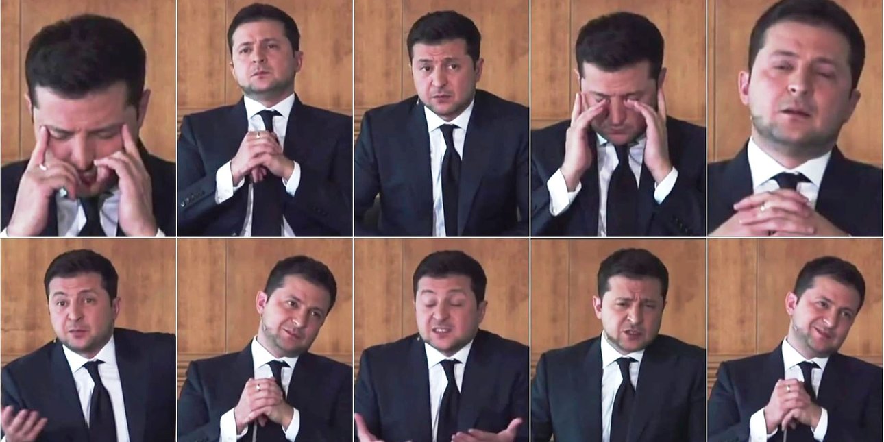 Владимир Зеленский : мимика и жесты