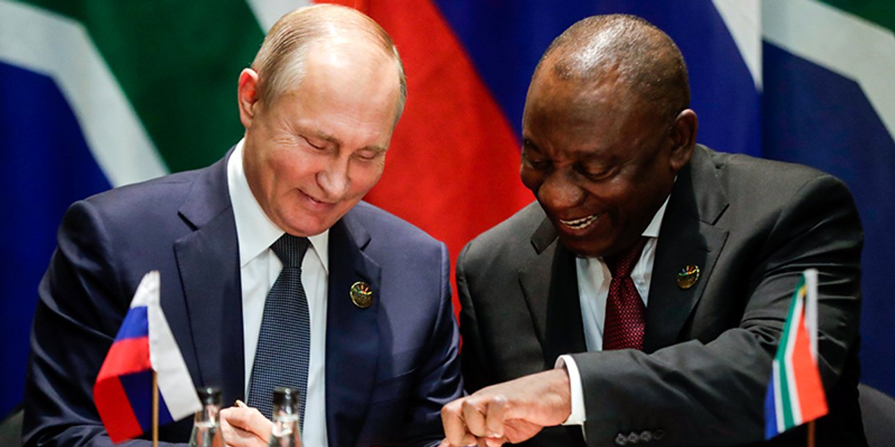 путін, рамафоса, юар, росія