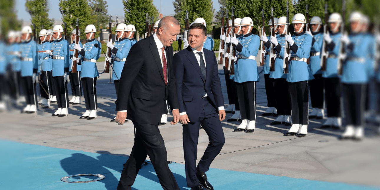 Президенти Туреччини й України Реджеп Ердоган і Володимир Зеленський