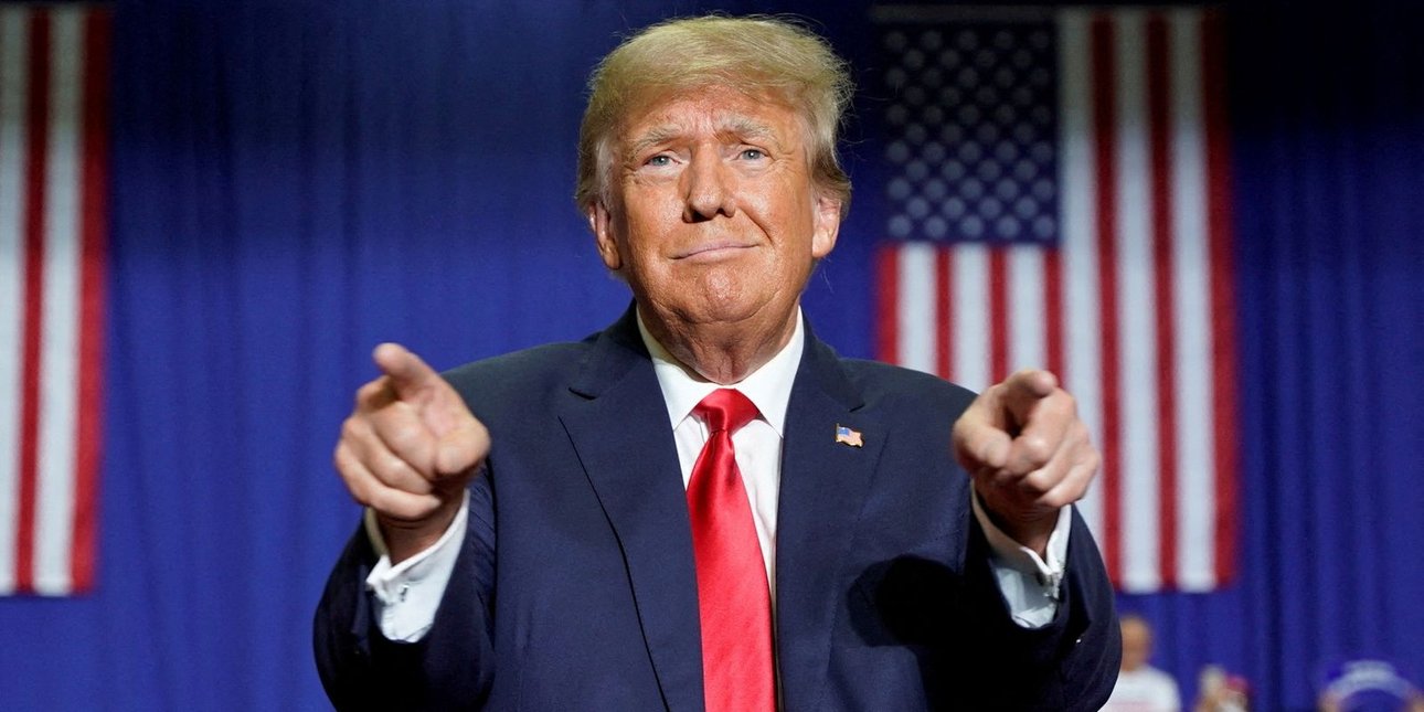 трамп, флаг, сша