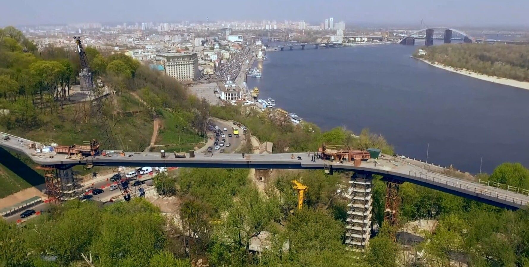 Киев взорвали мост