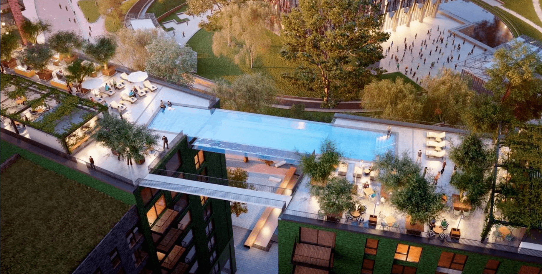 35 метров. Embassy Gardens London бассейн. Sky Pool бассейн. Парящий бассейн в Лондоне. Embassy Garden Sky Pool.