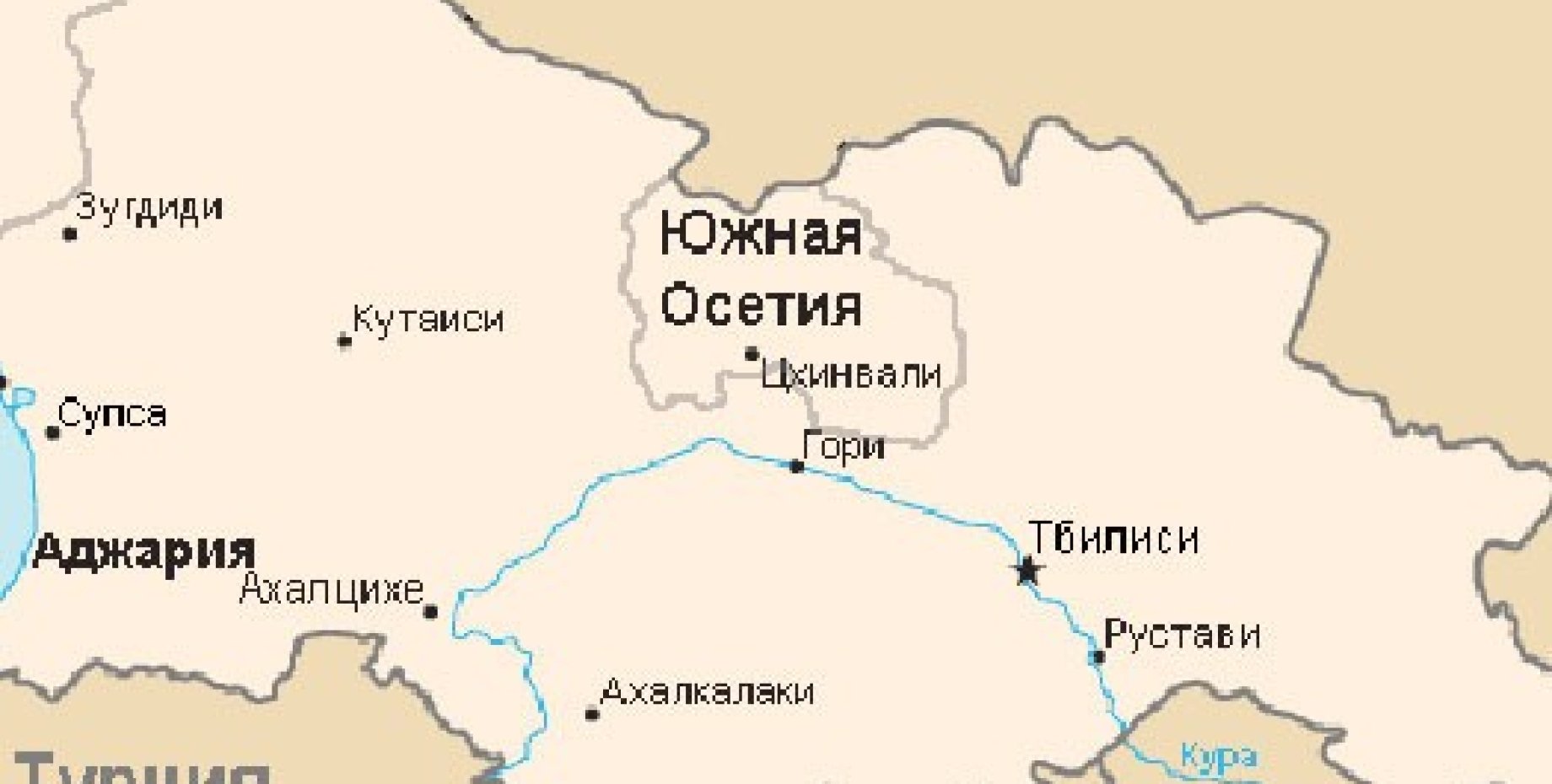 Показать на карте южную осетию. Южная Осетия на карте. Южная Осетия на карте Грузии. Южная Осетия политическая карта. Карта Грузии и Абхазии и Южной Осетии.