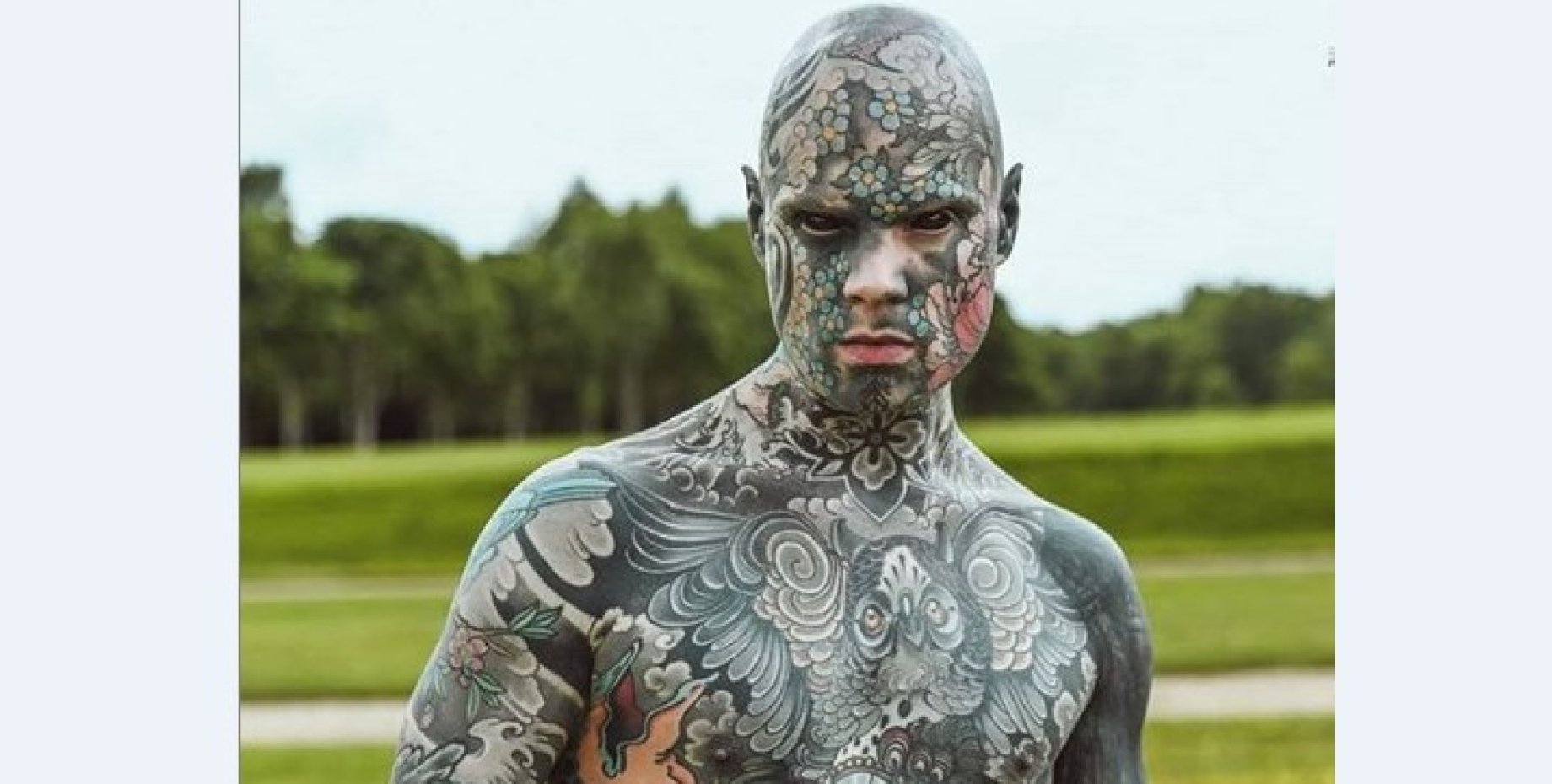 Самый татуированный человек в мире фото