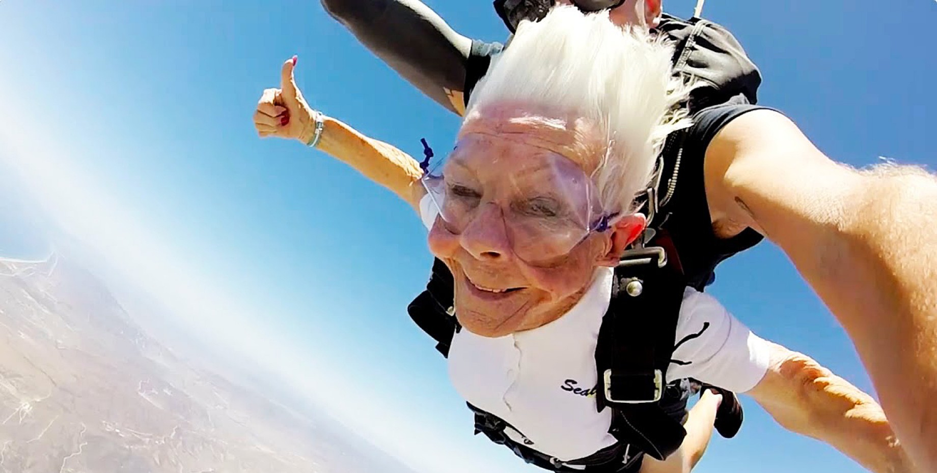 Granny Skydive Fail