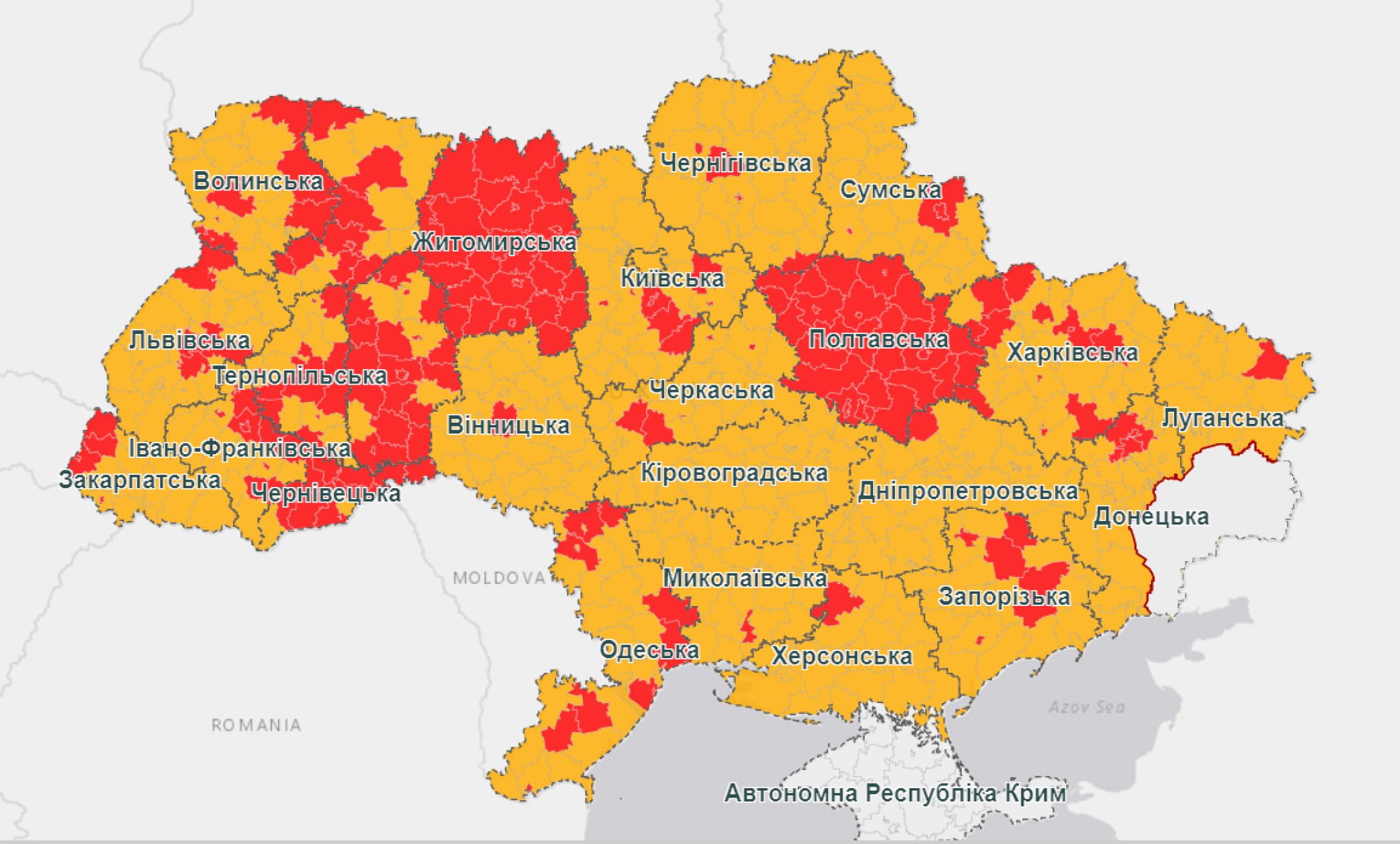 Зона украины. Красная зона Украина карта. Карта Украины ТСН. ТСН новини карта. Карта красных областей в Украине.