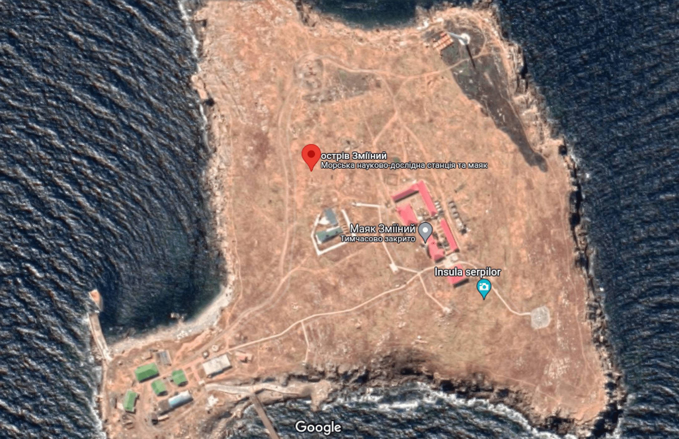 Остров змеиный гугл карты