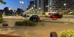 Пьяный подросток на Tesla протаранил припаркованные авто в Киеве (фото, видео)