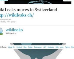 Wikileaks переместился в адресное пространство Швейцарии