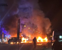 ЗС РФ вдарили "Шахедом" по Запоріжжю: є загиблі, у місті палають автівки (фото)