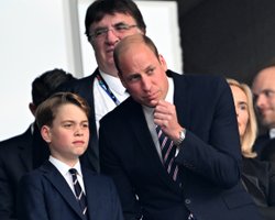 Принц Уильям привез старшего сына на финал Евро-2024 (фото)