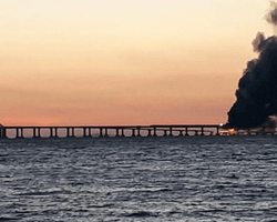 "Розкажемо після перемоги": СБУ відповіла на запитання щодо причетності до підриву Кримського мосту