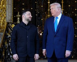 Встреча Зеленского и Трампа: в Мар-а-Лаго стартовали переговоры президентов Украины и США