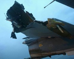 Появились фото расстрелянного российского самолета в Сирии