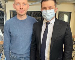 Один из предполагаемых экс-спонсоров Шария встретился с президентом Зеленским (фото)