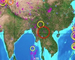 В золотом треугольнике Азии произошли два мощных землетрясения