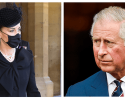 Кейт Миддлтон поцелуями утешала принца Чарльза на похоронах принца Филиппа (фото)