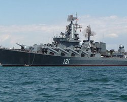 Россия направила в Средиземное море ракетный крейсер, прозванный в НАТО "убийцей авианосцев"