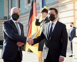 "Розраховуємо на підтримку членства України в ЄС", — Зеленський після зустрічі з Шольцем