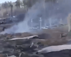 Кладбище с "вагнеровцами" сожгли под Иркутском, — соцсети (видео)