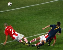 Вилья о голе Парагваю: штанга захотела, чтобы был гол