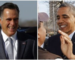 Обама опережает Ромни, получив 268 голосов выборщиков против 203