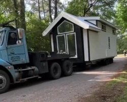 Даже нельзя встать: женщина удивила всех своим крошечным домом (видео)