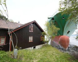 Чоловік прокинувся і виявив біля будинку 135-метровий корабель (фото)