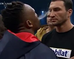 Перед боем Чисора плюнул в лицо Владимиру Кличко