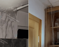 "Меня затопило полностью": в квартире киевлянина произошел сильный потоп из-за прорыва трубы (видео)