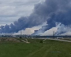 Обнародован первый спутниковый снимок, иллюстрирующий поражение самолетов на атакованном аэродроме "Белая" (фото)