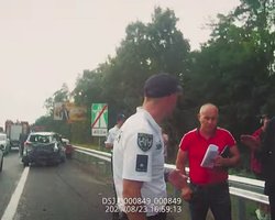 "Я с Монастырским поговорю": опубликовано видео со "слугой" Трухиным после ДТП под Киевом