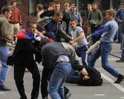 Украинцы и россияне подрались во Львове