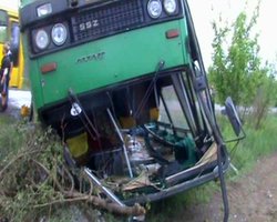 В Черниговской области опрокинулся пассажирский автобус