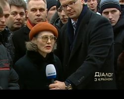 Янукович разволновался после включения с киевского Майдана