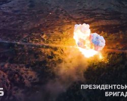 "Враг не прекращает штурм": президентская бригада уничтожила колонну ВС РФ возле Авдеевки (видео)