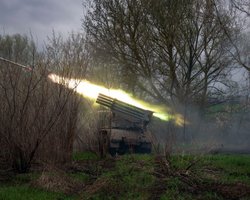 Украинские дроны "Пегас" уничтожили "Град", обстрелявший ВСУ под Бахмутом (видео)