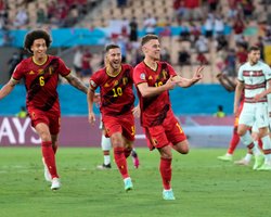 Чемпион пал: шикарный гол Торгана Азара принес Бельгии победу над Португалией на Евро-2020 (видео)