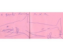 Небрежный рисунок Херста продали за 4,5 тыс. фунтов