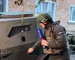 Впервые: под Курском уничтожили бронемашину ВС РФ "Сармат-3", но пропагандисты все перепутали