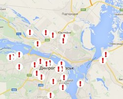 Появилась интерактивная карта нарушений на выборах в Днепропетровске