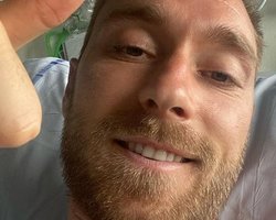 Эриксен, переживший остановку сердца, обратился к болельщикам (фото)