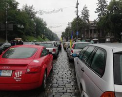 "Евробляхеры" заблокировали центр Киева