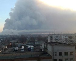 Появилась подборка видео взрывов в Балаклее